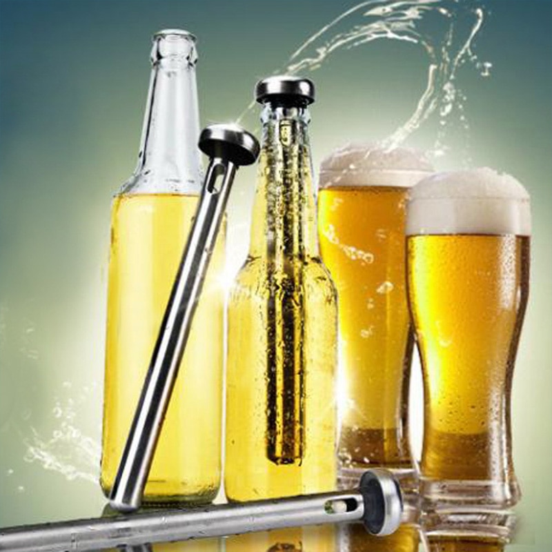 1Pcs Stainless Steel Beer Chiller Stick Beer Chiller Stick Portable Beverage Cooling Ice Cooler Beer Kitchen Tools