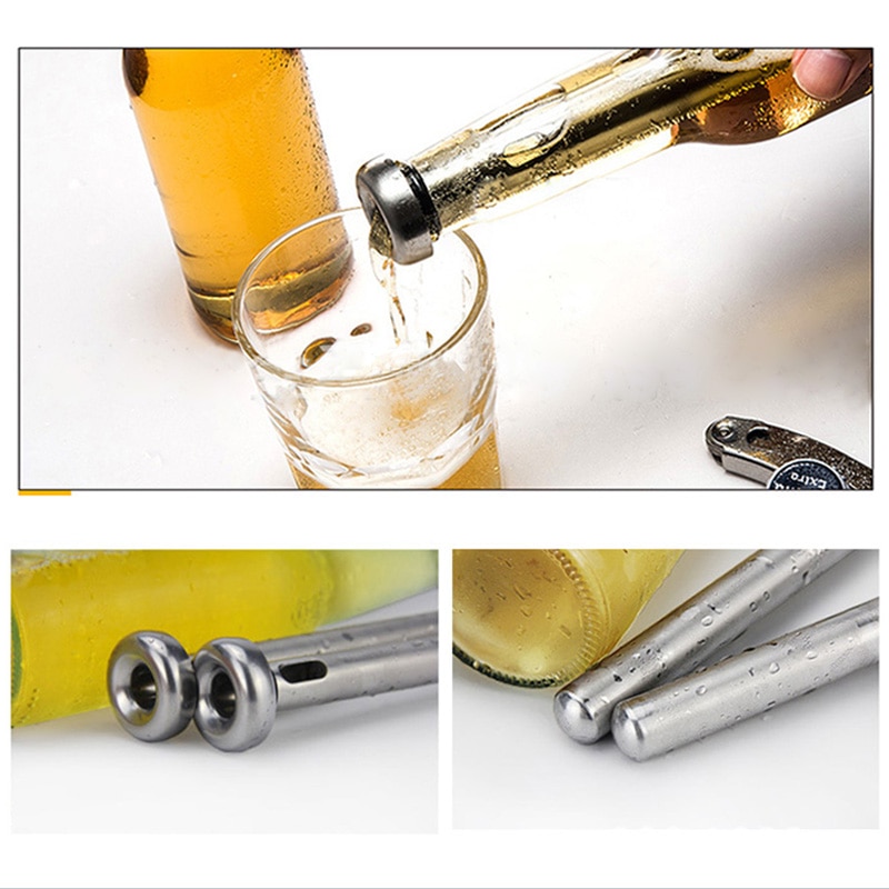 1Pcs Stainless Steel Beer Chiller Stick Beer Chiller Stick Portable Beverage Cooling Ice Cooler Beer Kitchen Tools