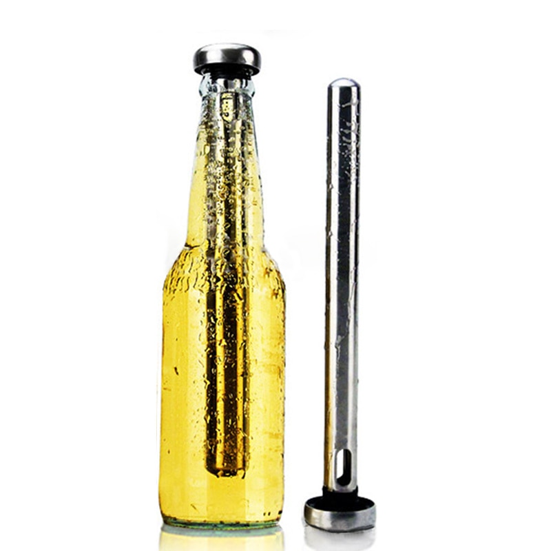 1Pcs Stainless Steel Beer Chiller Stick Beer Chiller Stick Portable Beverage Cooling Ice Cooler Beer Kitchen Tools