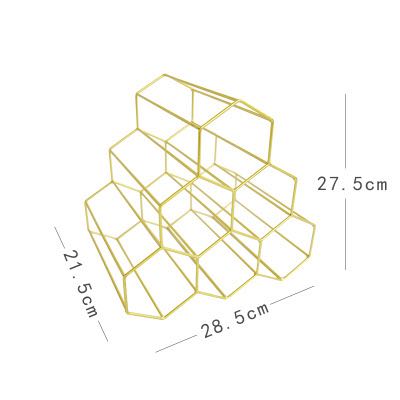 Tabletop Wine Rack Honeycomb Design