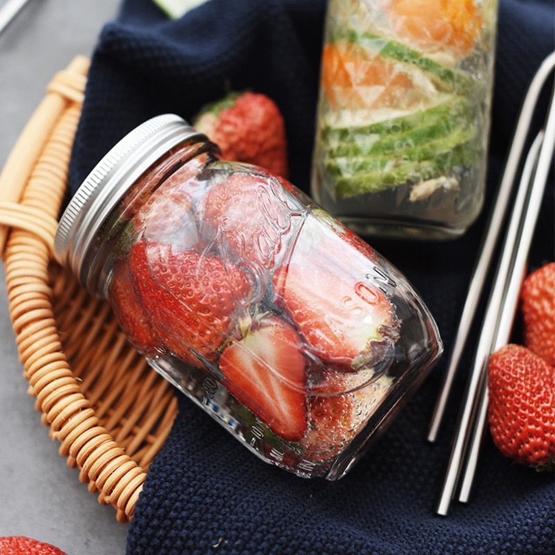 Mason Jar Storage Glass Cup