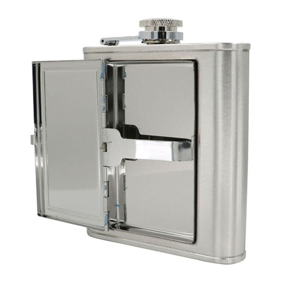 Hip Flask Cigarette Case