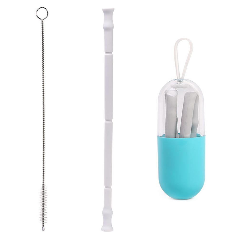 Silicone Straws Reusable Folding Straw