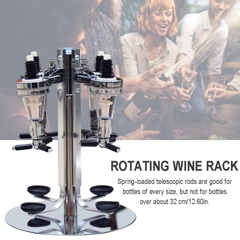 Revolving Liquor Caddy Rotatable Dispenser