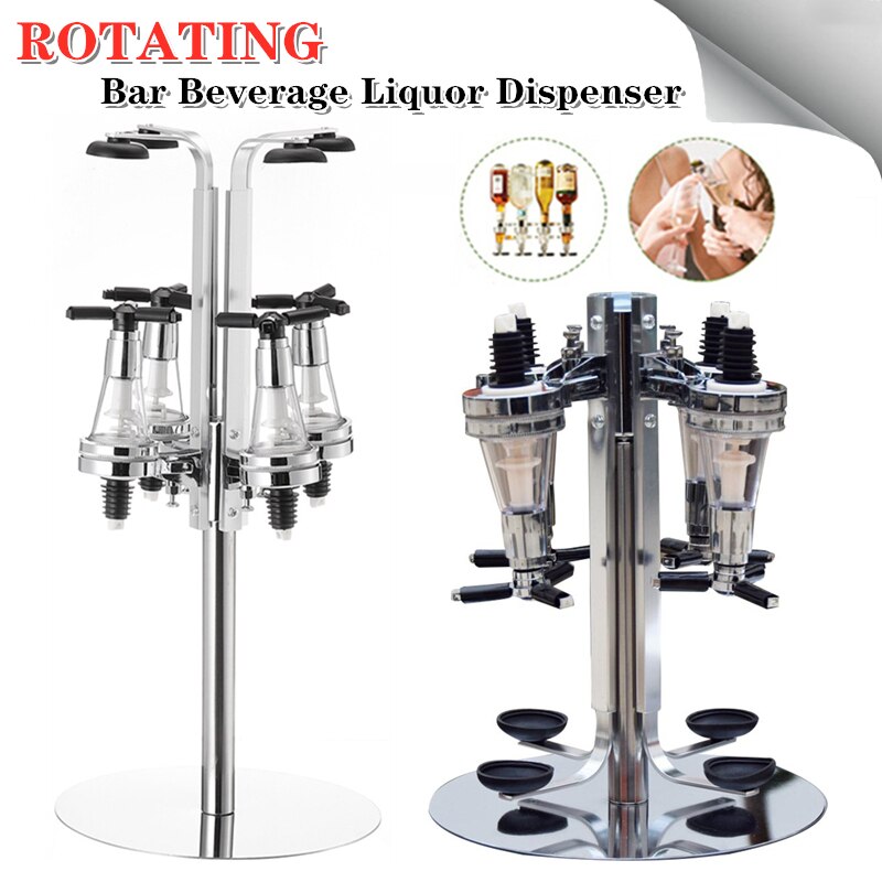 Revolving Liquor Caddy Rotatable Dispenser