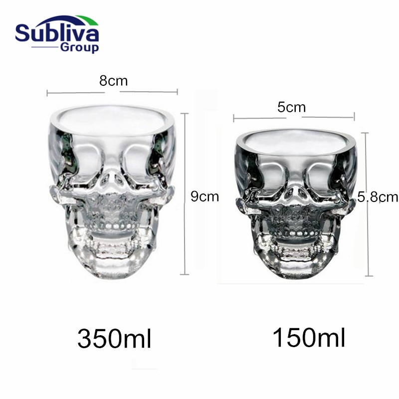 Skull Glass Transparent Skull Head Glass