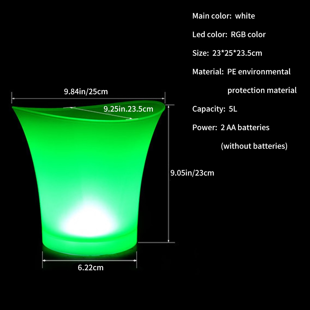 5 Liter Light Up Ice Bucket