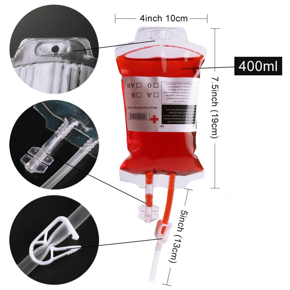 Reusable IV Bags for Drinks (5 pcs)