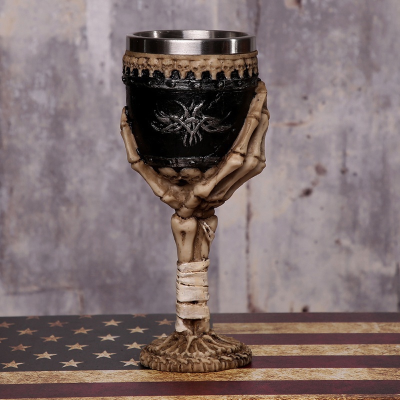 Cool Unique Decorative Stainless Steel Wine Goblet