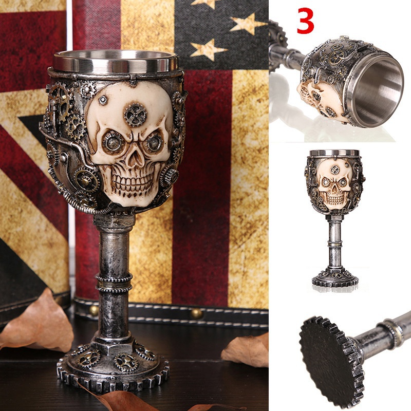 Cool Unique Decorative Stainless Steel Wine Goblet