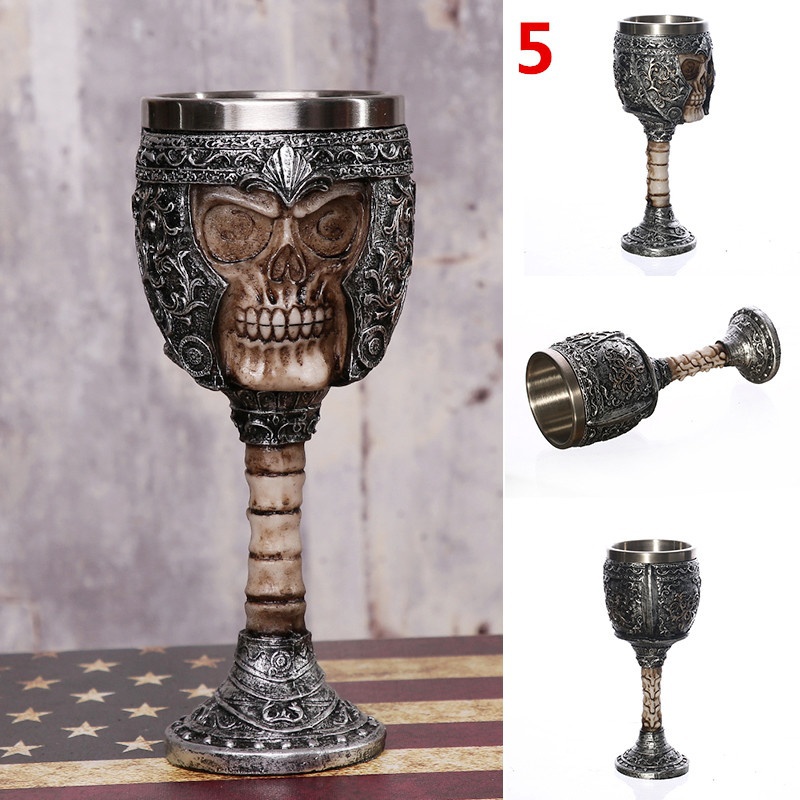 Cool Unique Decorative Stainless Steel Wine Goblet