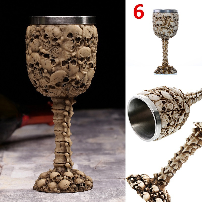 Cool Unique Decorative Stainless Steel Wine Goblet