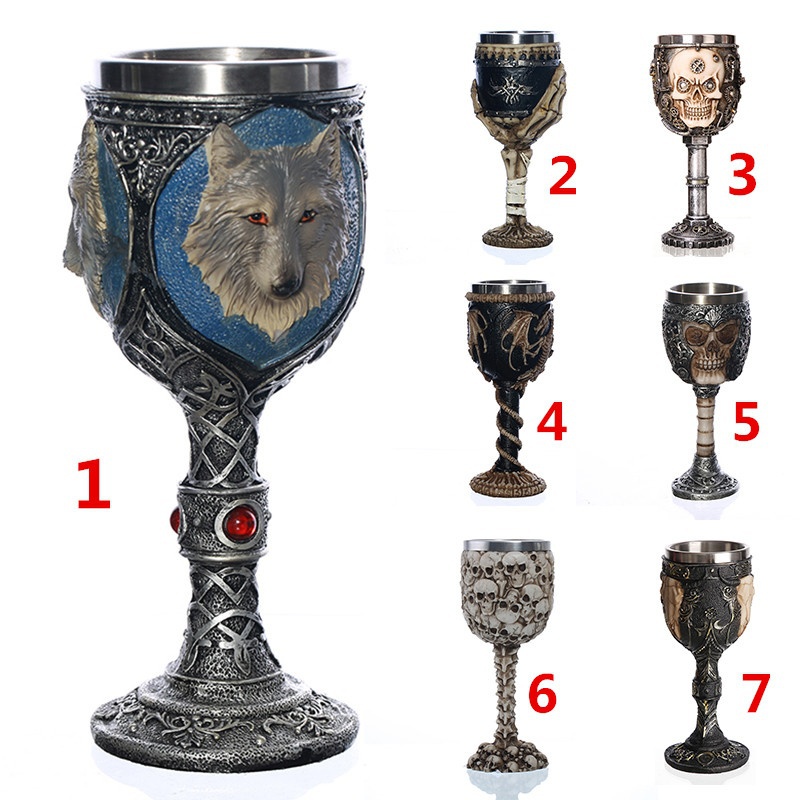 Cool Unique Decorative Stainless Steel Wine Goblet