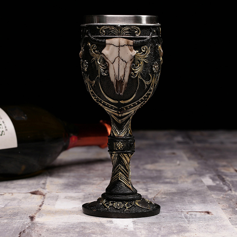 Cool Unique Decorative Stainless Steel Wine Goblet