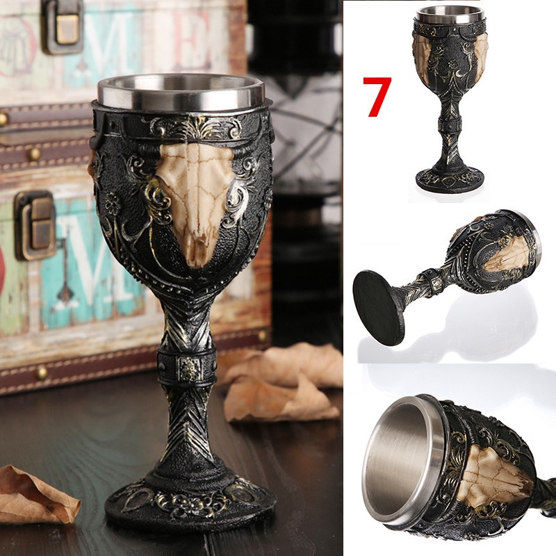 Cool Unique Decorative Stainless Steel Wine Goblet