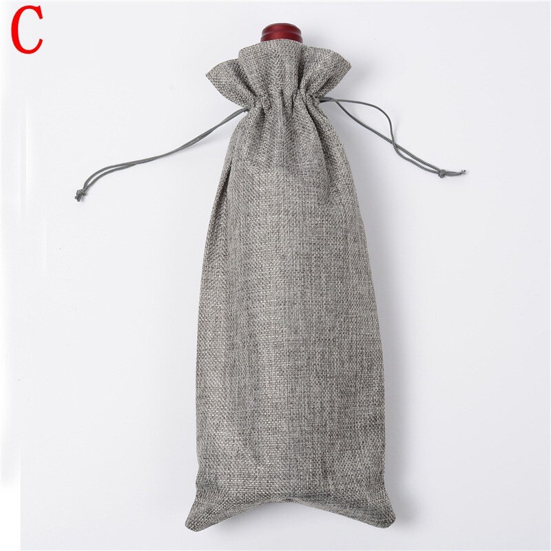 Wine Bottle Bag Drawstring Pouch