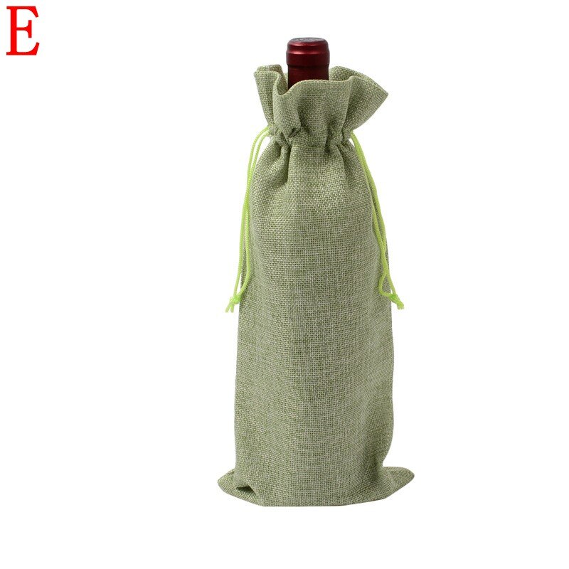 Wine Bottle Bag Drawstring Pouch