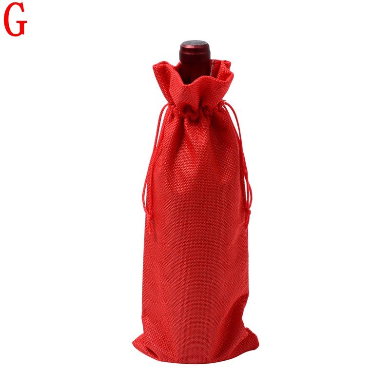 Wine Bottle Bag Drawstring Pouch