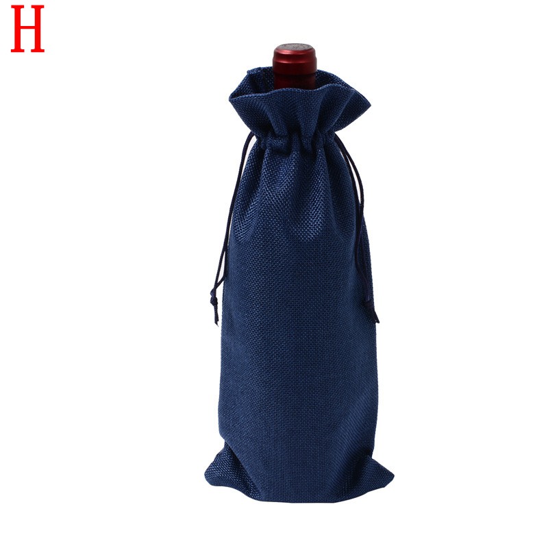 Wine Bottle Bag Drawstring Pouch