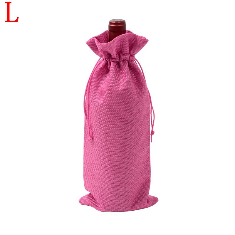 Wine Bottle Bag Drawstring Pouch