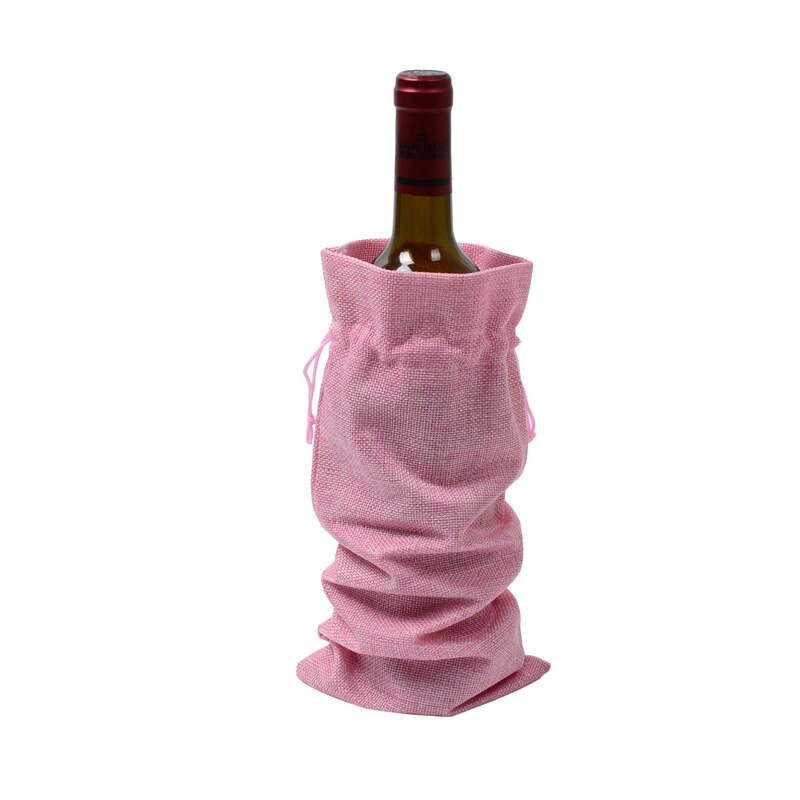 Wine Bottle Bag Drawstring Pouch