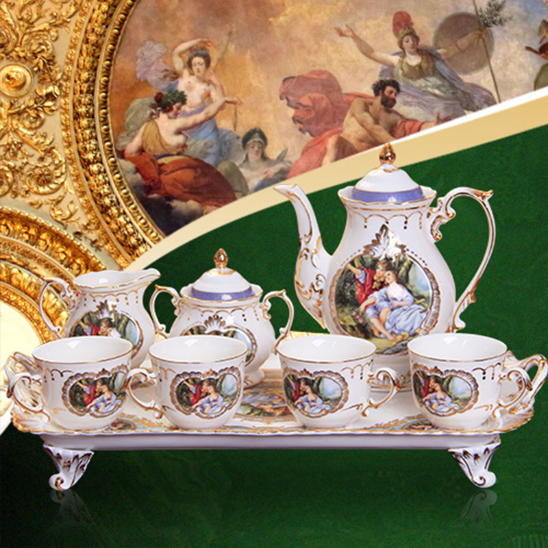 European Style Bone China Porcelain Tea Coffee Set