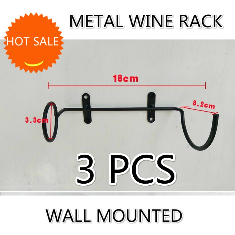 Wall Mounted Wine Rack 3PC Set