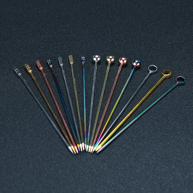 Cocktail Picks 12 Stainless Steel Sticks