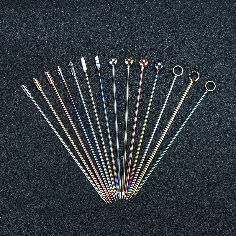 Cocktail Picks 12 Stainless Steel Sticks