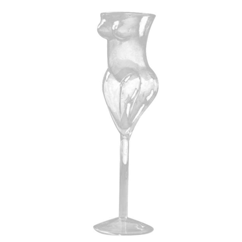 Creative Wine Glass Cup Human Body Shape Bottles Whiskey Beer Glass Cocktail Champagne Glasses Cup For Bar KTV Decor XQ