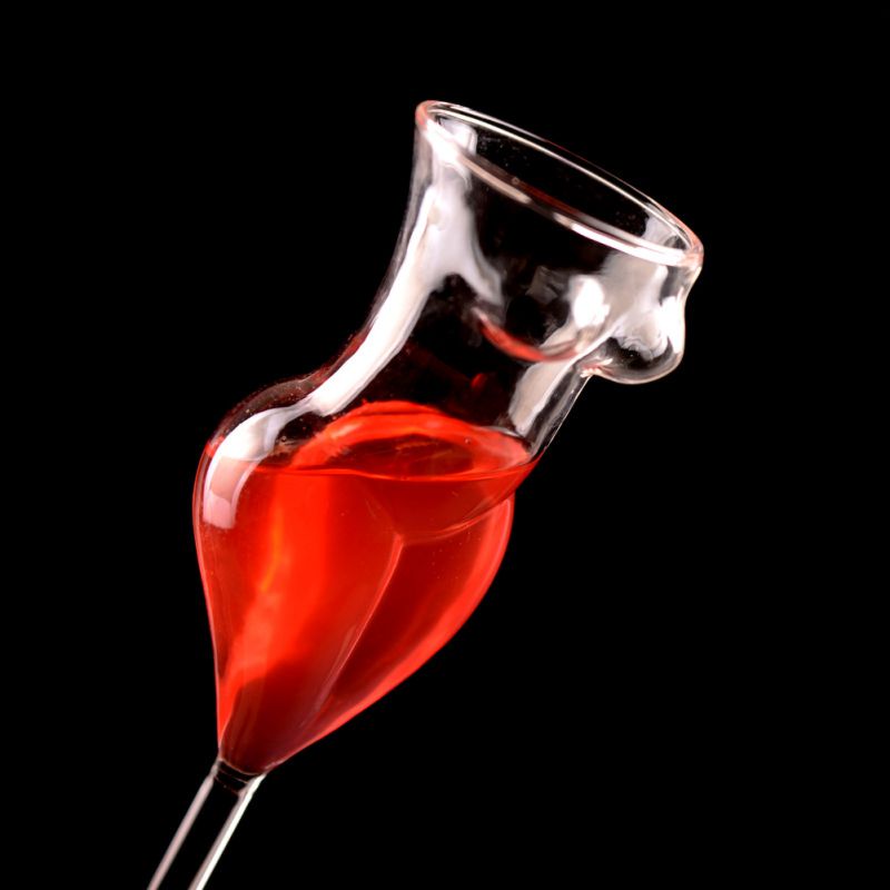 Creative Wine Glass Cup Human Body Shape Bottles Whiskey Beer Glass Cocktail Champagne Glasses Cup For Bar KTV Decor XQ