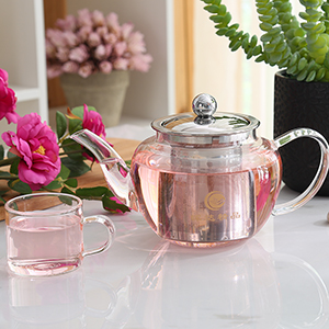 Tea Pot Loose Leaf Glass Infuser