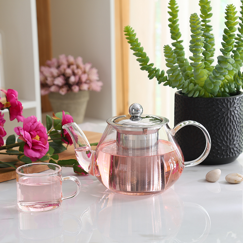 Tea Pot Loose Leaf Glass Infuser