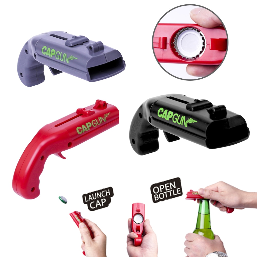 Cap Gun Bottle Opener and Launcher