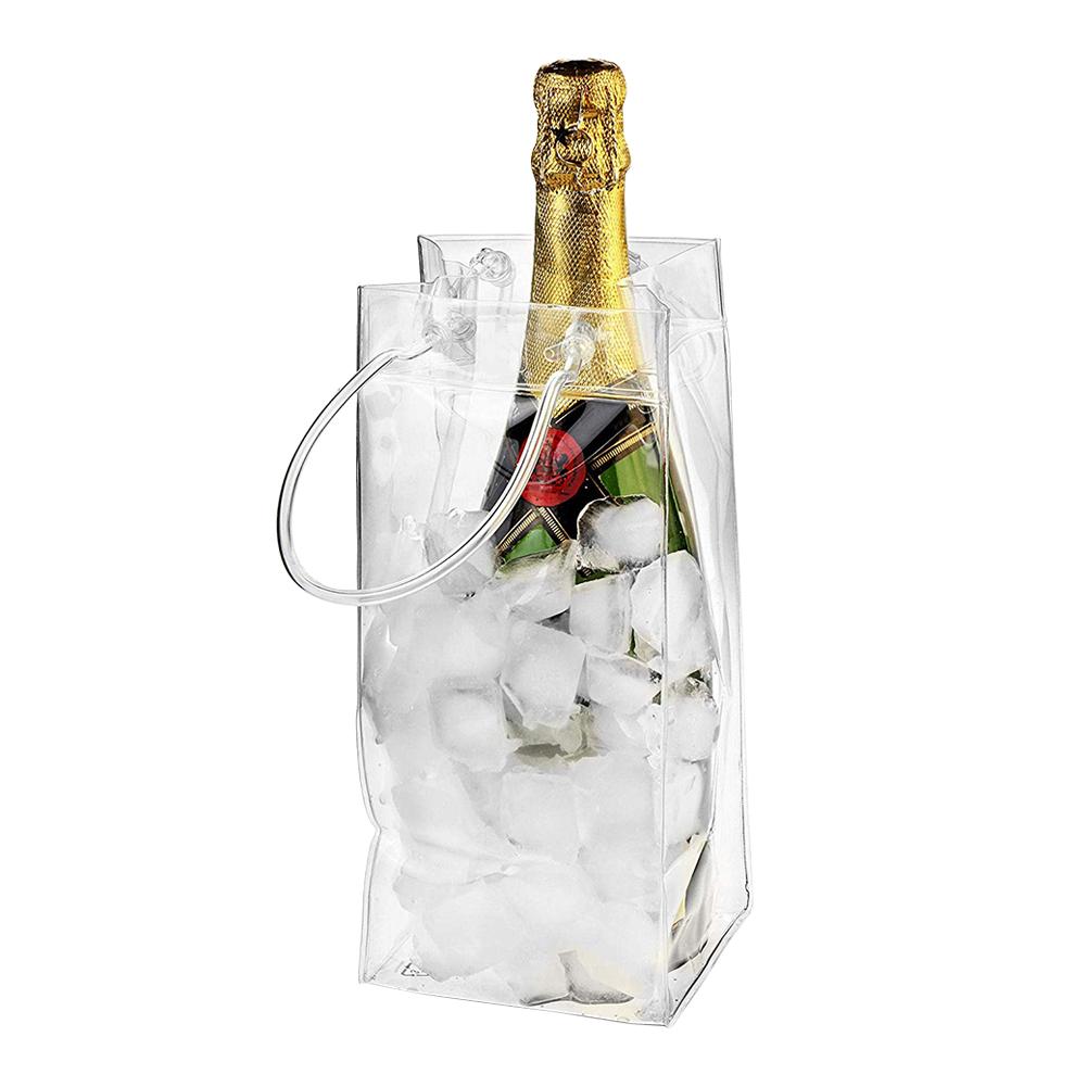 PVC Wine Ice Bag Portable Ice Bucket