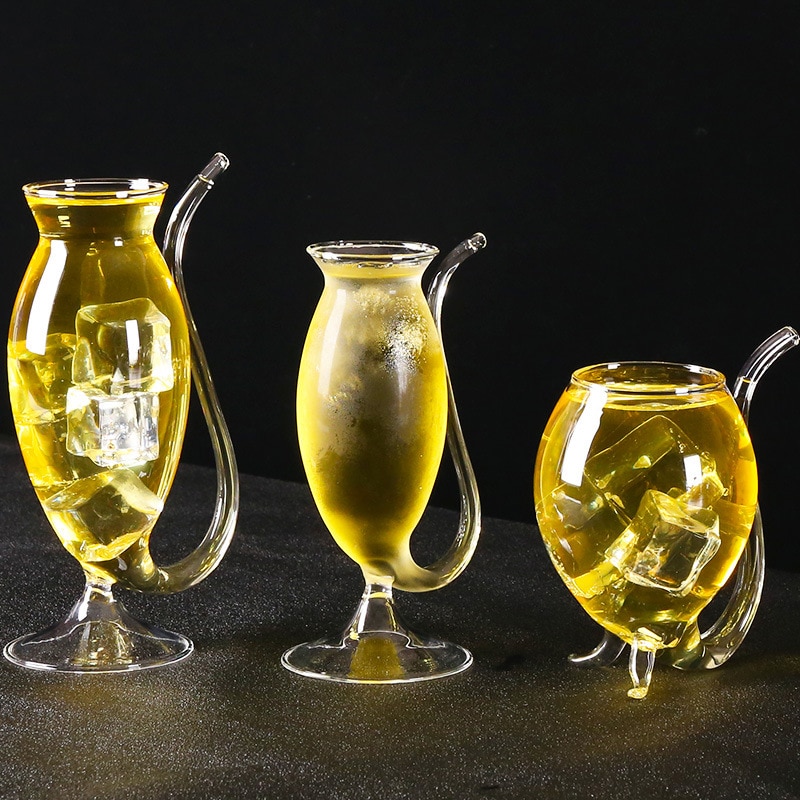 Straw Wine Glass Drinkware