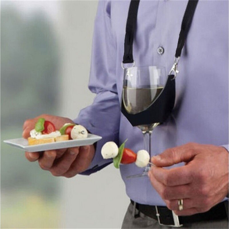 Hot Sell 1X Portable Wine Glass Lanyard Holder Straps Necklace Party Birthday Mother Gift Free your Hands In Party