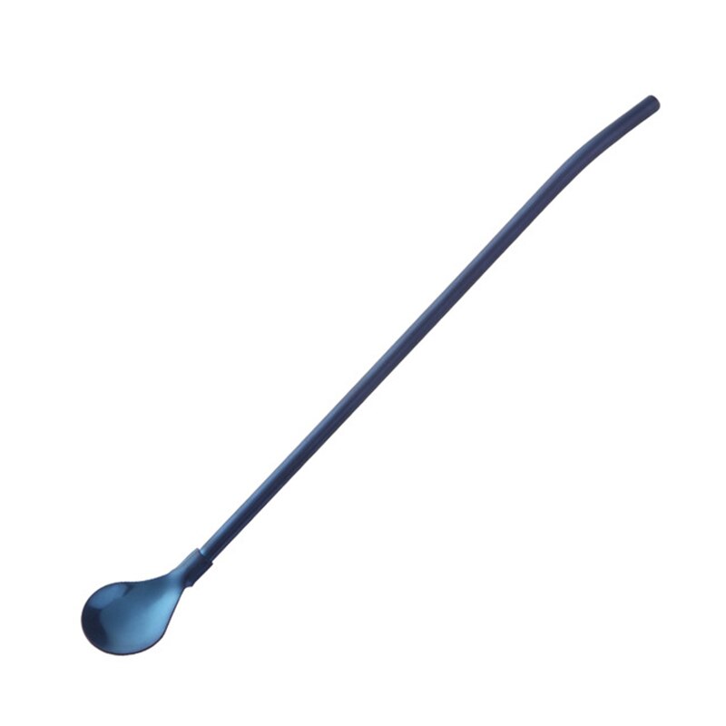 Straw Spoon Reusable Stainless Steel