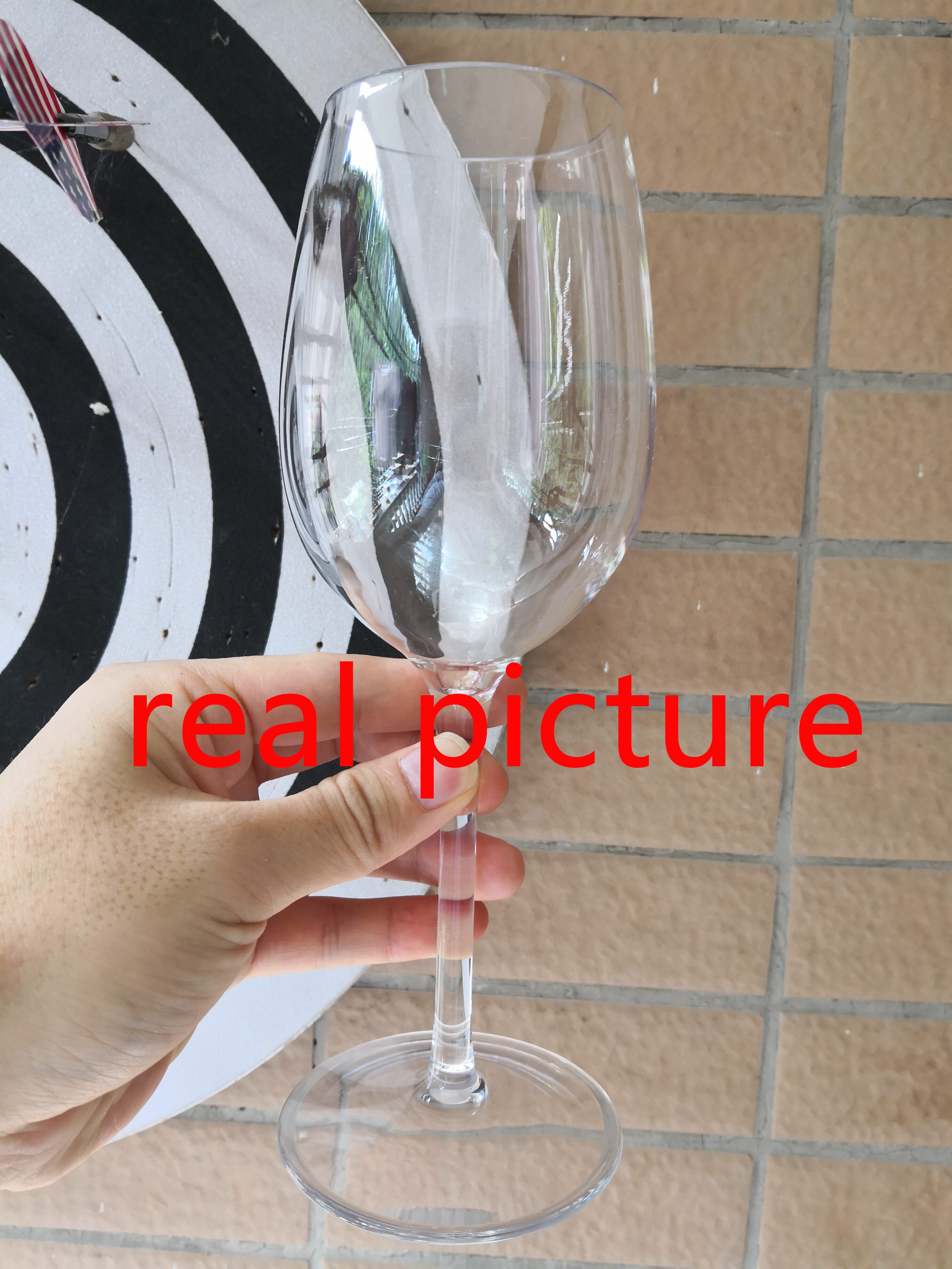 Transparent Plastic Wine Glass