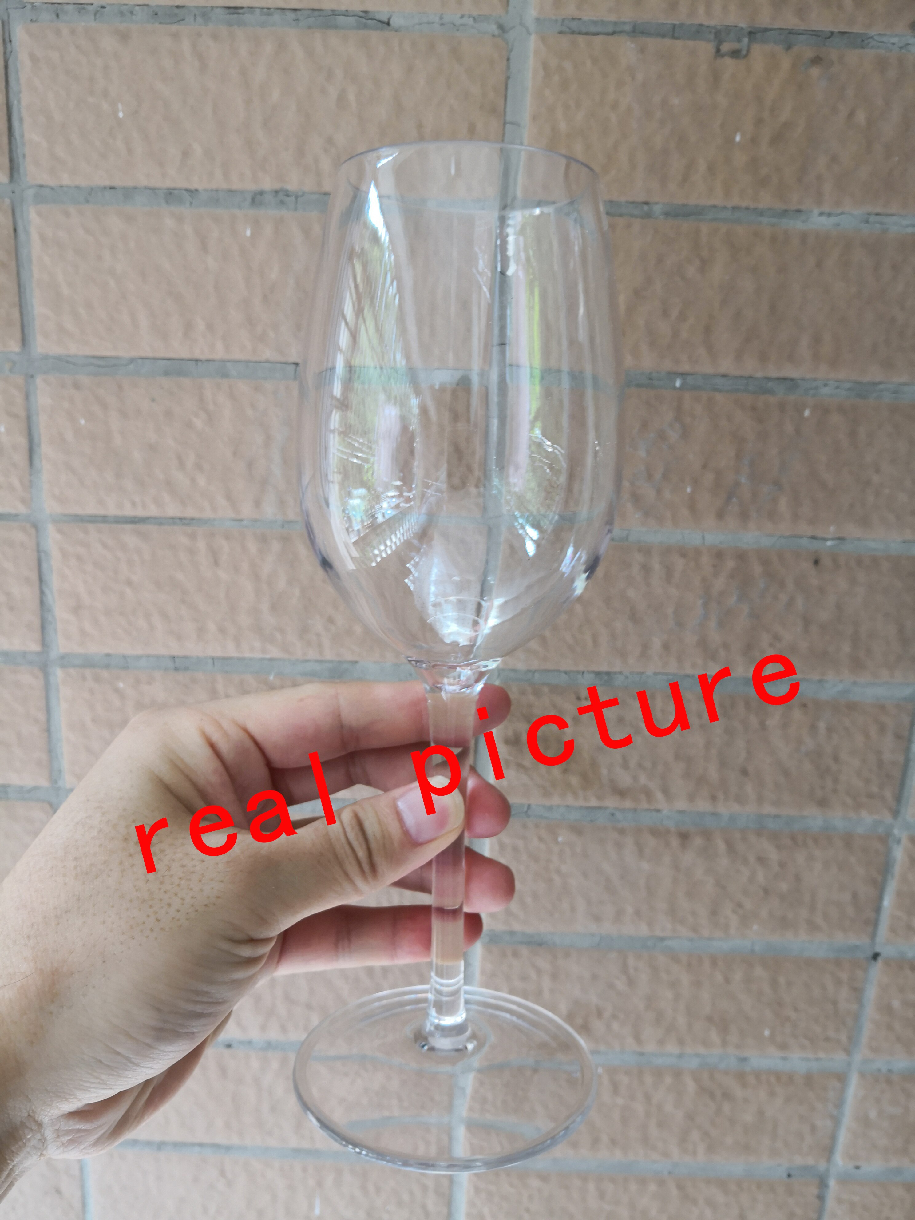 Transparent Plastic Wine Glass