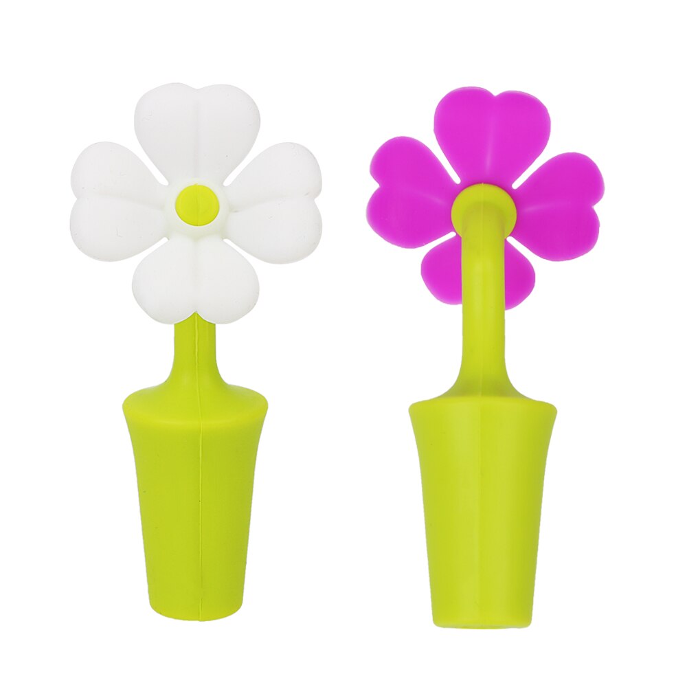 Silicone Bottle Stopper Flower Cork