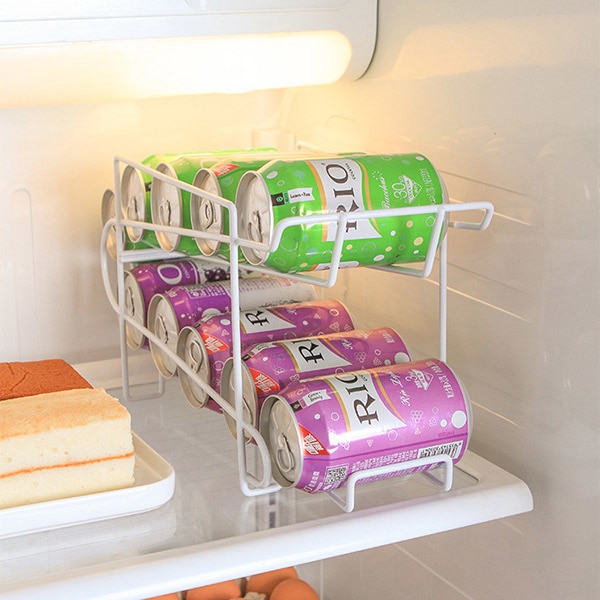 Can Dispenser Fridge Storage Rack