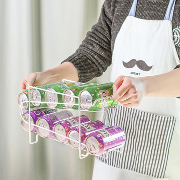 Can Dispenser Fridge Storage Rack