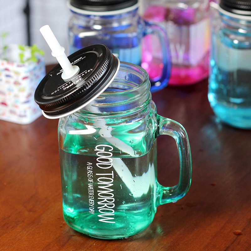 Mason Jars with Handle Drinking Cup