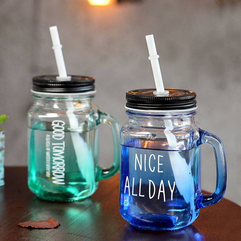 Mason Jars with Handle Drinking Cup