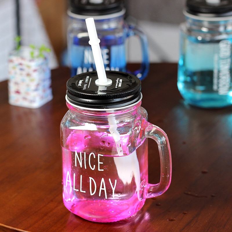 Mason Jars with Handle Drinking Cup