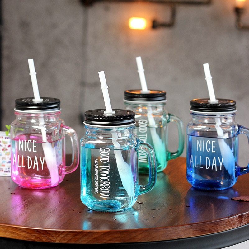 Mason Jars with Handle Drinking Cup