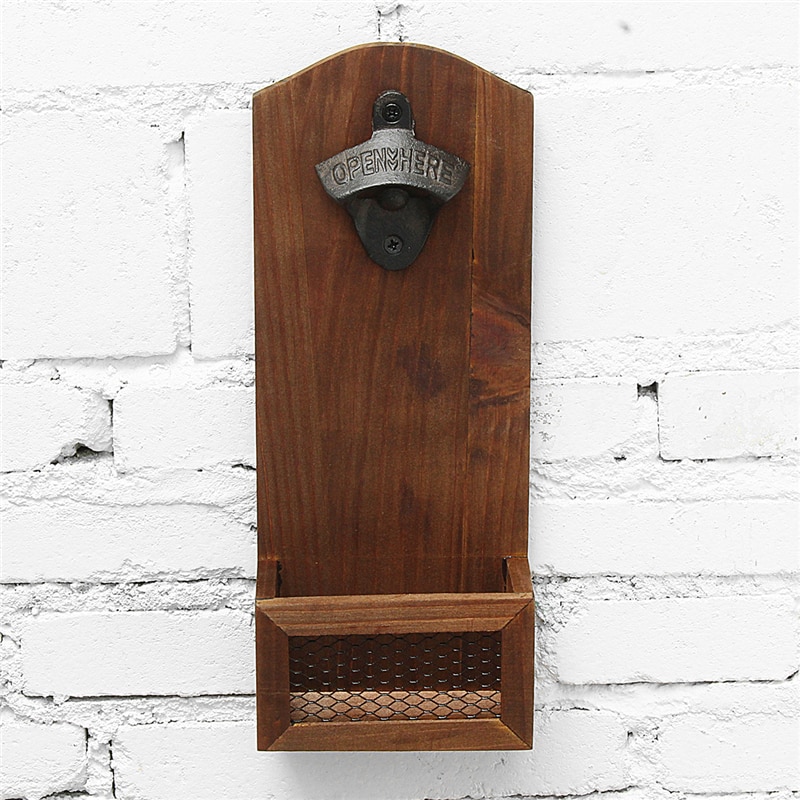 Wall Mounted Bottle Opener Vintage Theme