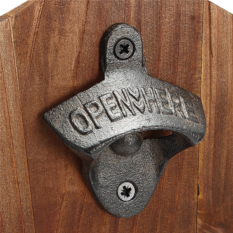 Wall Mounted Bottle Opener Vintage Theme