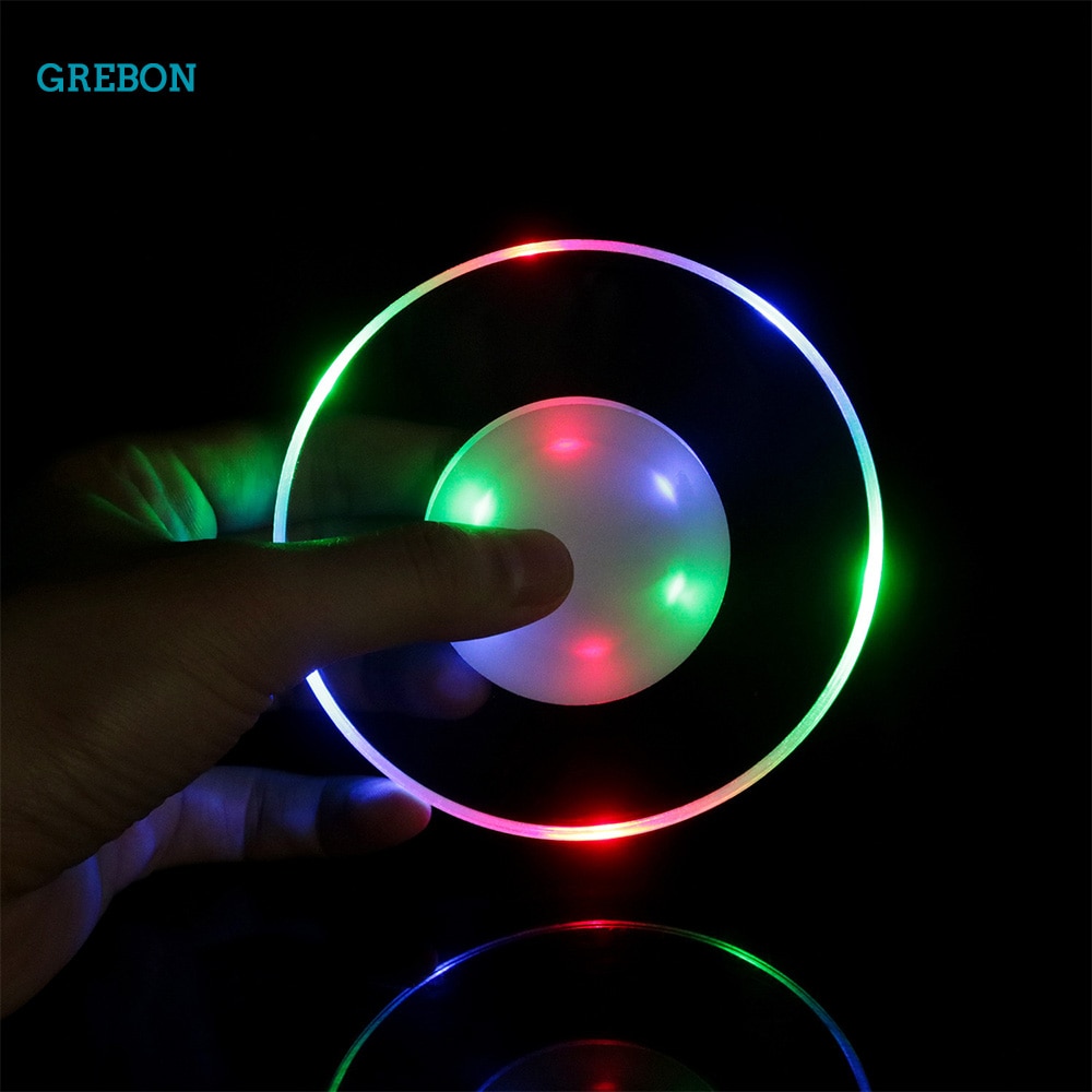 Round Disc LED Light Up Coaster